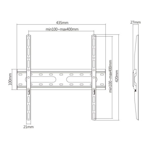 MBAJTESE TV BRATECK KL31-44F | STATIKE 32"-70" 45KG