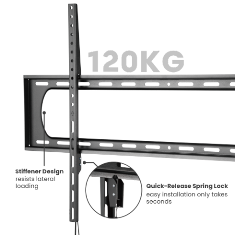 MBAJTESE TV BRATECK LP73-69F | STATIKE 60"-120" 120KG
