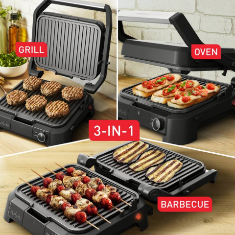 TOSTER SUPERGRILL TEFAL GC510DE0 3IN1 INOX