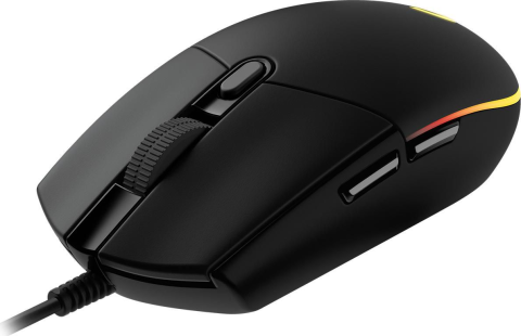 MOUSE GAMING LOGITECH G102 | WIRED USB-A LIGHTSYNC BLACK 