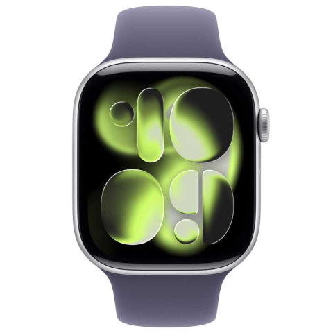 Apple Watch S11 GPS 42mm Silver Aluminium Case with Purple Fog Sport Band - S/M