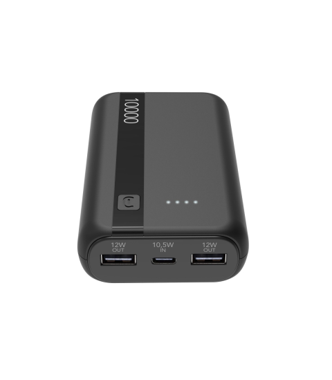 POWER BANK CELLULARLINE PBENTRY10000K | 10000MAH I ZI