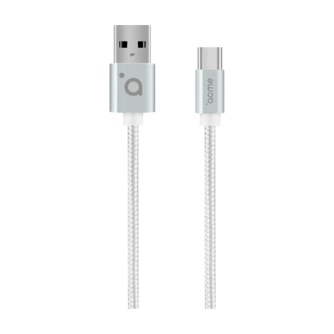 KABLLO FAST CHARGING ACME CB-2041S | USB/TYPE-C 1M 2.4A SILVER