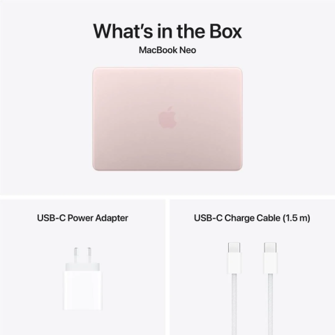 Apple MB NEO 13: BLUSH/A18 PRO 6C CPU/5C GPU/8GB/256GB-ZEE 3