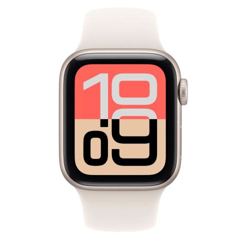 Apple Watch SE 3 GPS 40mm Starlight Aluminium Case with Starlight Sport Band - S/M