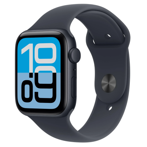 Apple Watch SE 3 GPS 44mm Midnight Aluminium Case with Midnight Sport Band - M/L