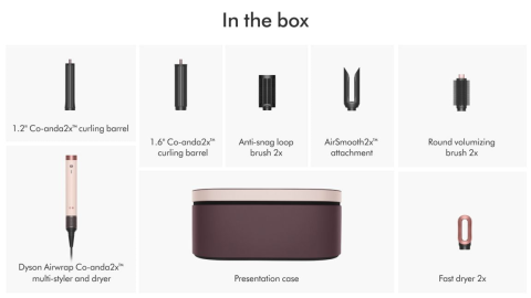 STILIZUES FLOKESH DYSON AIRWRAP CO-ANDA2X 598757 CERAMIC PINK/ROSE GOLD STRAIGHT+WAVY
