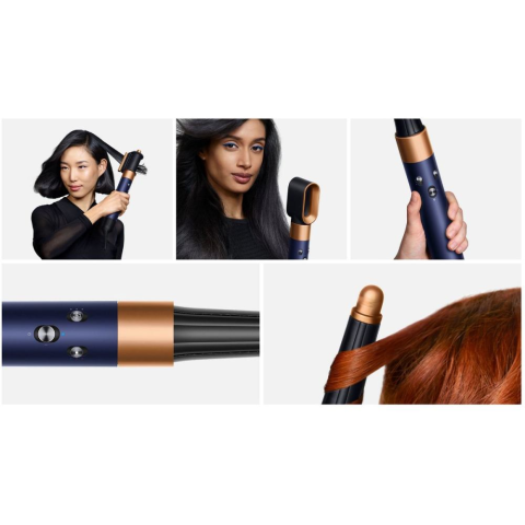 STILIZUES FLOKESH DYSON AIRWRAP I.D. 107163 PRUSSIAN BLUE/RICH COPPER STRAIGHT+WAVY