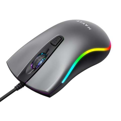MOUSE GAMING HAVIT MS72 | 1200DPI RGB HIRI