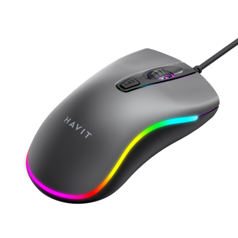 MOUSE GAMING HAVIT MS72 | 1200DPI RGB HIRI