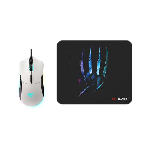 KOMBO MOUSE DHE MOUSPAD GAMING HAVIT MS1037CM | RGB