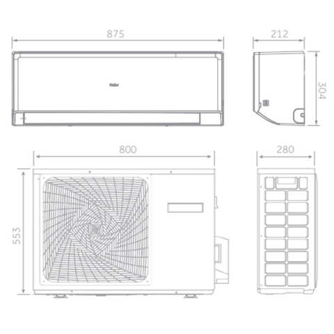 KLIMË MONTUESE HAIER AS50RCBHRA 18000 BTU INVERTER A++