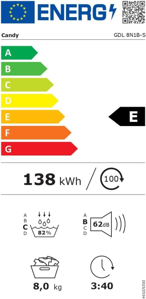 RROBATHARËSE CANDY GD 8N1B-S 8KG PRODRY 300 HP