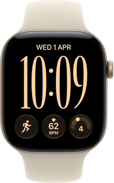 Apple Watch S12 GPS 42mm Light Gold Aluminium Case with Sand Sport Band - S/M 2