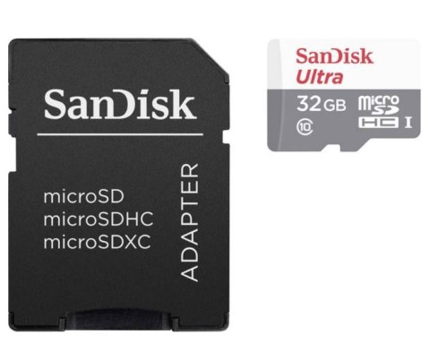 MICRO SDHC ME ADAPTER SANDISK ULTRA 32GB CLASS10 48MB/S