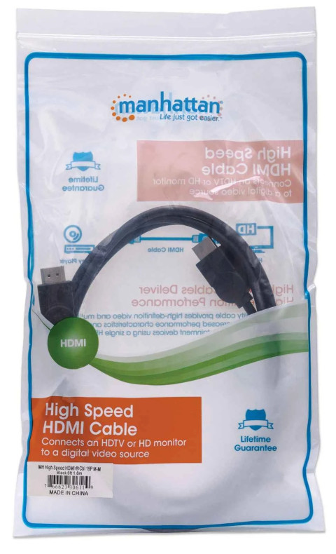 KABLLO HDMI MANHATTAN 306119 | 1.8M BLACK