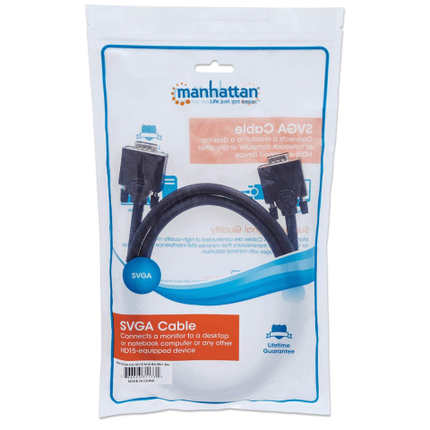 KABLLO VGA MANHATTAN 311731 | 1.8M BLACK