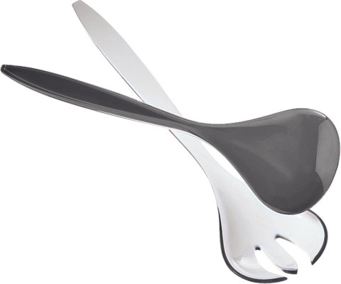 LUGE PER SERVIM WHITE/GREY TWO-TONE SALAD SERVERS VINTAGE 23570022