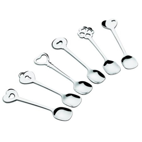 SET ME LUGE CAJI 6 PCS LOVE KEY GUZZINI 26840763