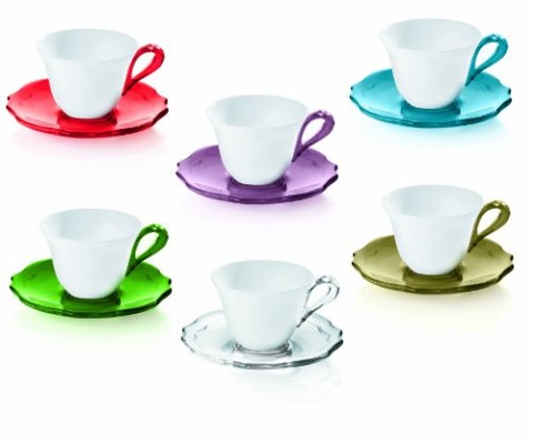 SET ME FILXHAN PER ESPRESSO 6PCS  WITH SAUCERS COLOR BELLE EPOQUE 29160152