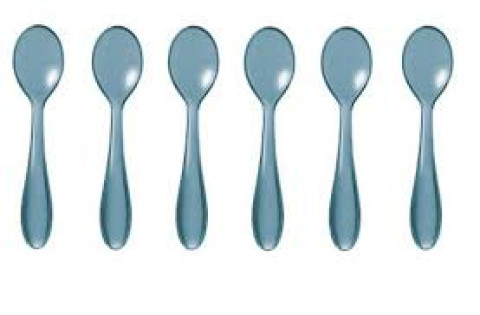 LUGE PER QAJ SET 6PCS BLUE TEASPOONS CM12 21730081