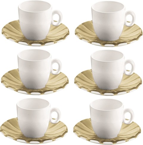 SET ME FILXHAN PER ESPRESSO 6PCS CUPS GUZZINI GREEN GRACE 28740139