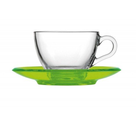 FILXHAN PER CAPPUCCINO/QAJ 1PCS WITH SAUCER GREEN GOCCE 29350044