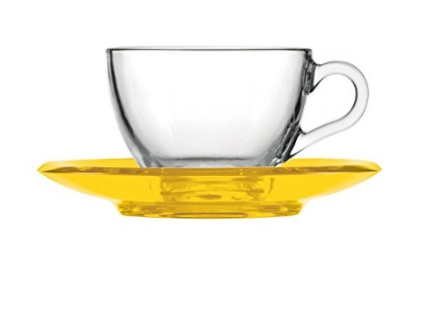 FILXHAN PER CAPPUCCINO/QAJ 1PCS WITH SAUCER YELLOW GOCCE 29350088