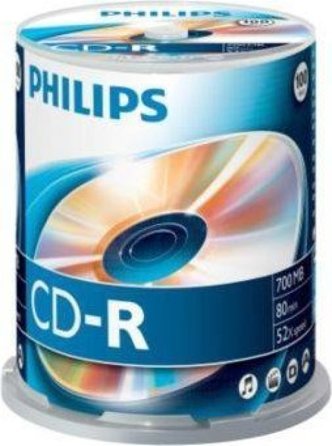 PHILIPS  CD-R 80MIN/700MB 100 PCS