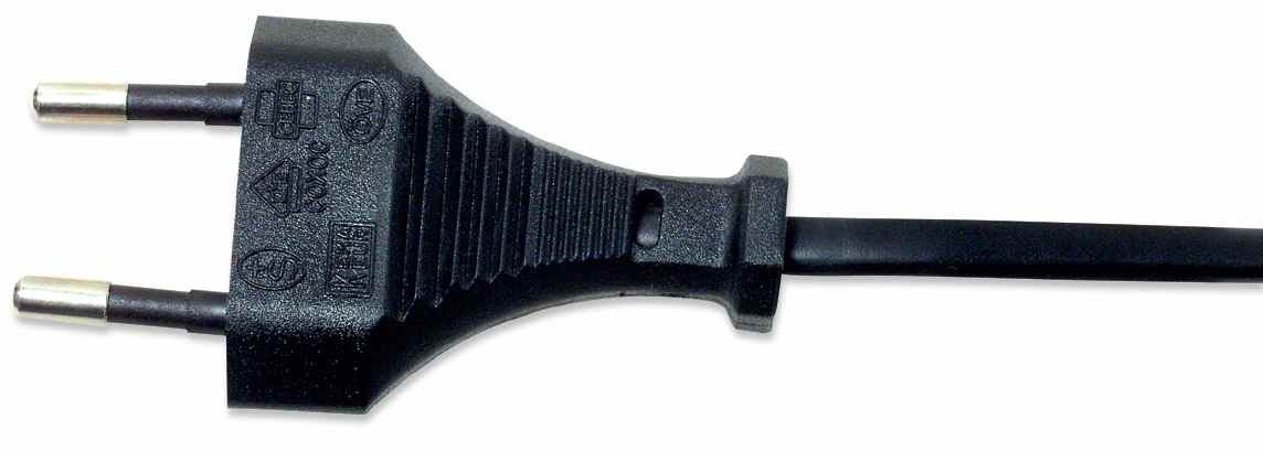Furnizues Rryme Manhattan 339100 | 2-Pin 1.8M Black