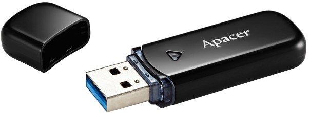 USB DRIVE APACER AH355 | 32GB USB 3.0 BLACK