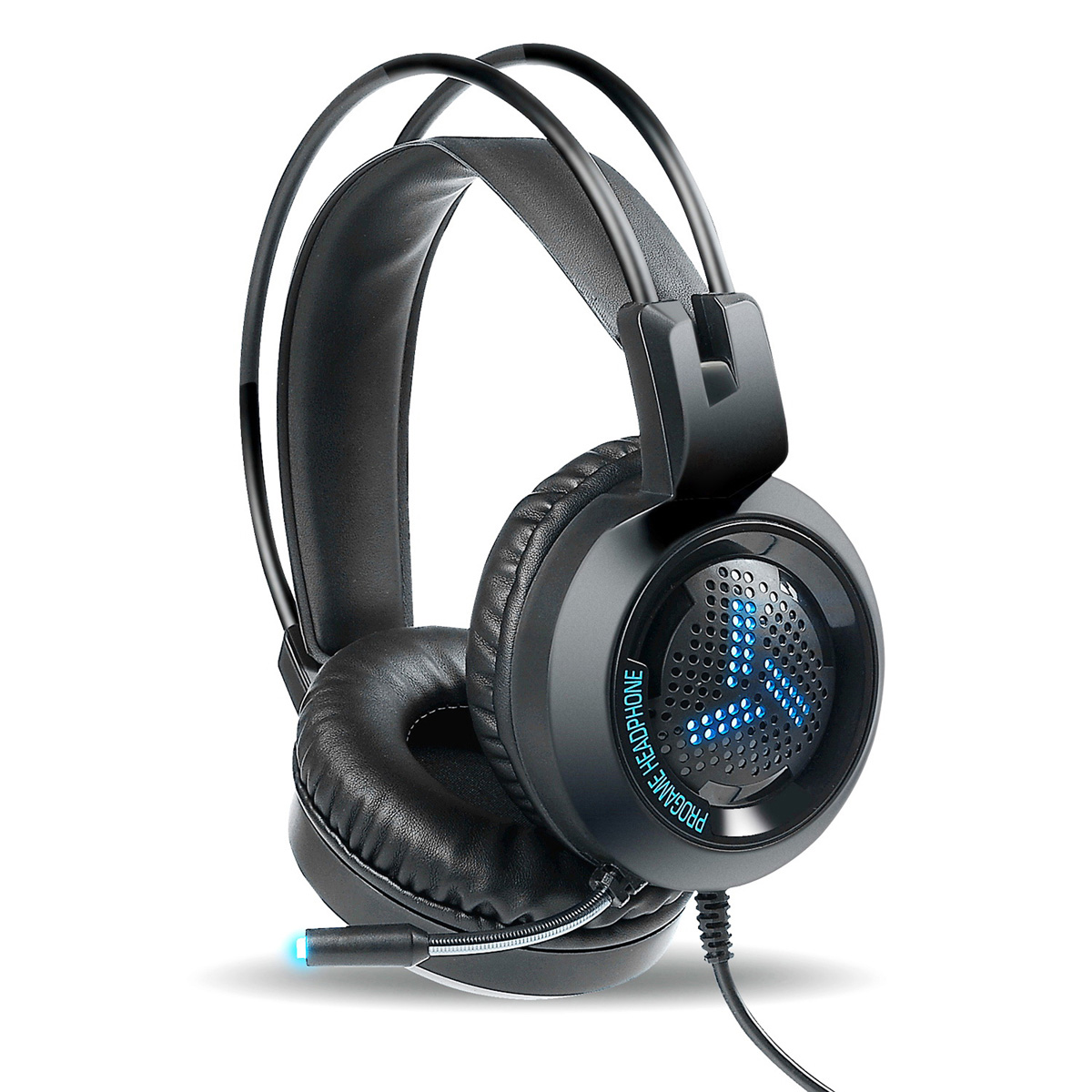 KUFJE GAMING VARR VH8020 | LED MIC BLACK