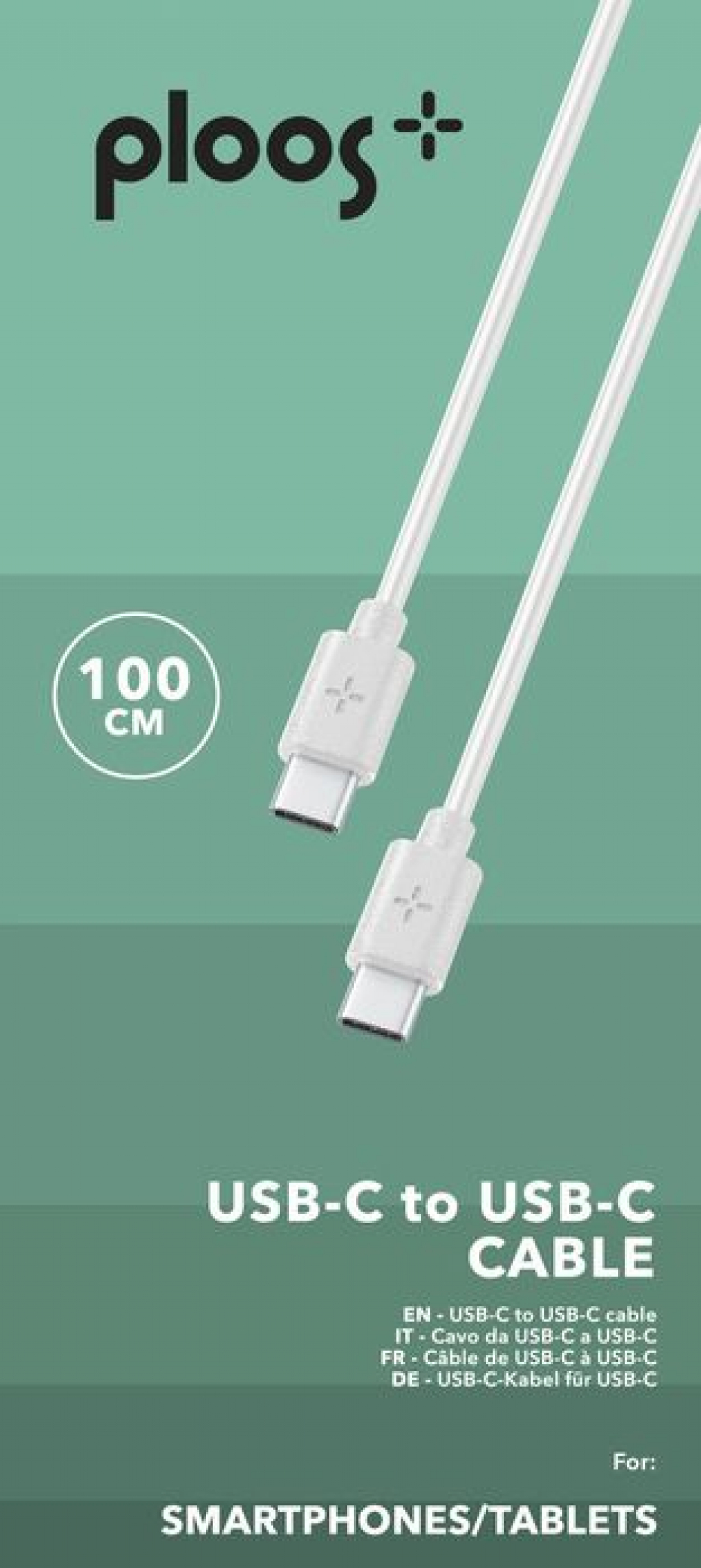 KABLLO PLOOS PLCABC2LMFIMW | TYPE-C/TYPE-C 1M E BARDHE