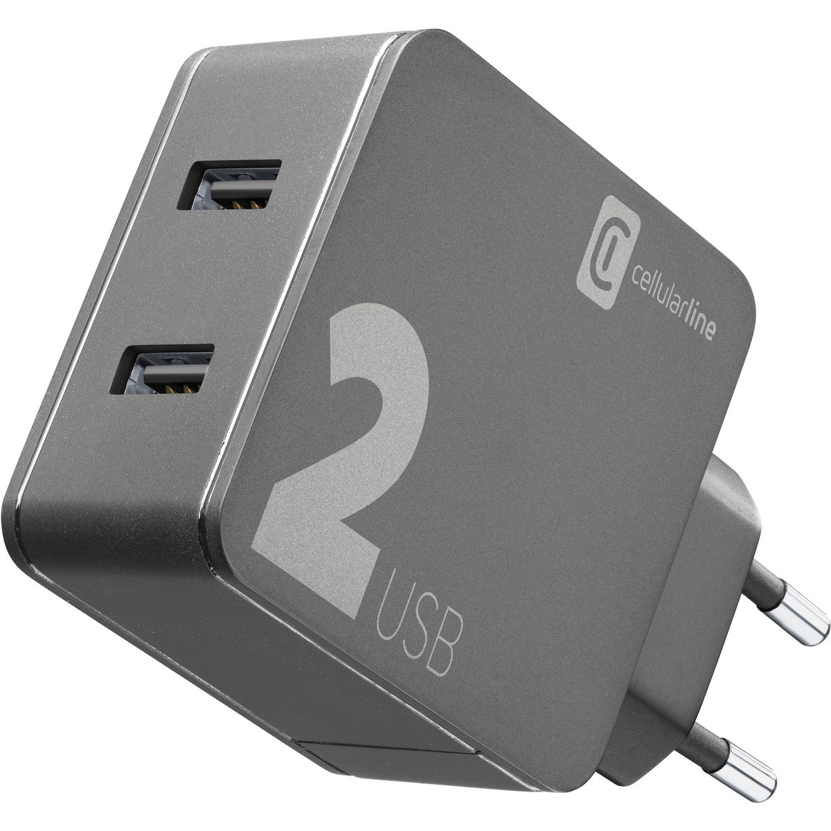 MBUSHES CELLULARLINE MULTIPOWER ACHUSB224WK | 24W 2-PORTE USB-A I ZI