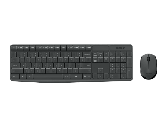 TASTIERE DHE MOUSE LOGITECH MK235 | WIRELESS 1000DPI 3D BLACK