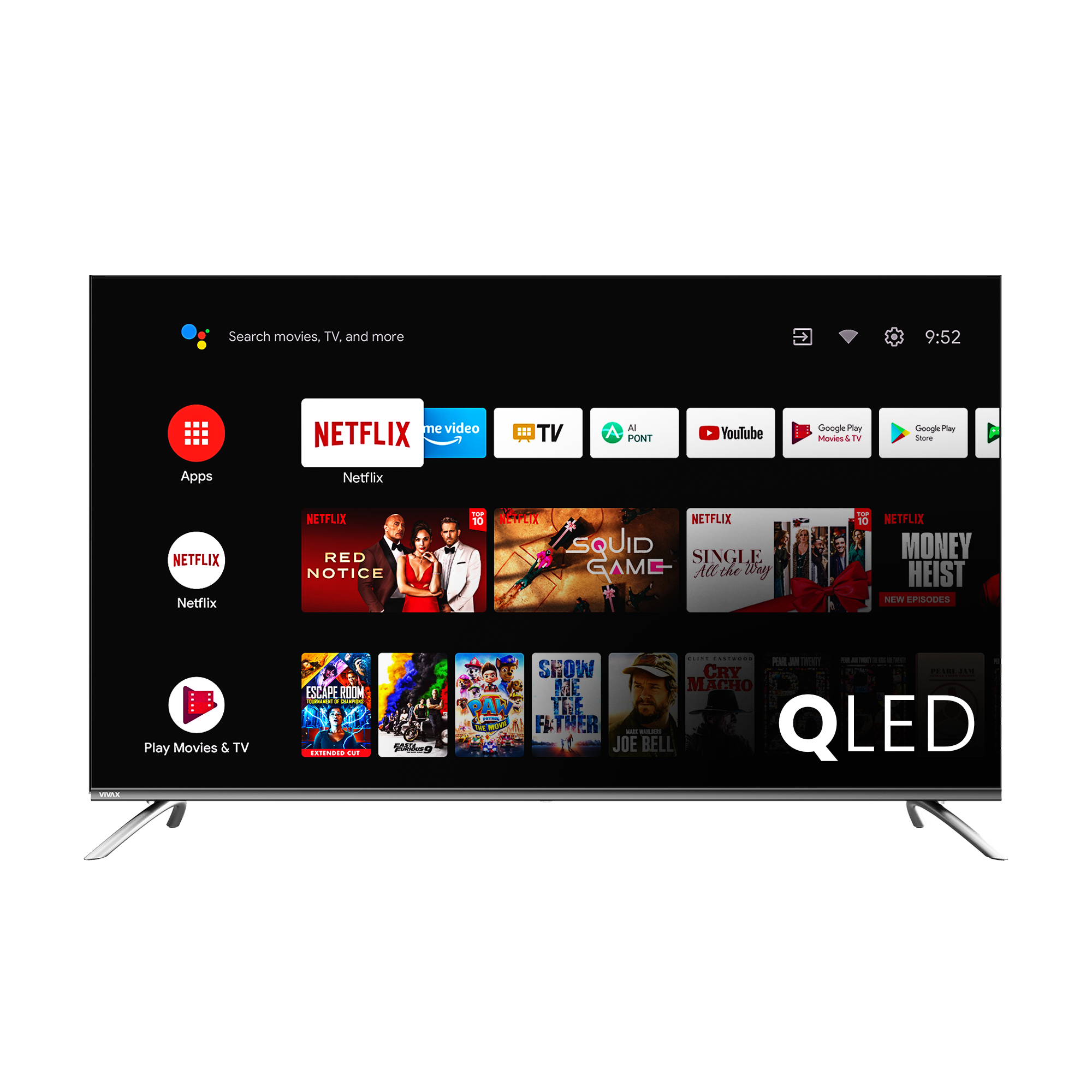 TELEVIZOR VIVAX 55Q10C | 55" QLED 4K SMART TV ANDROID