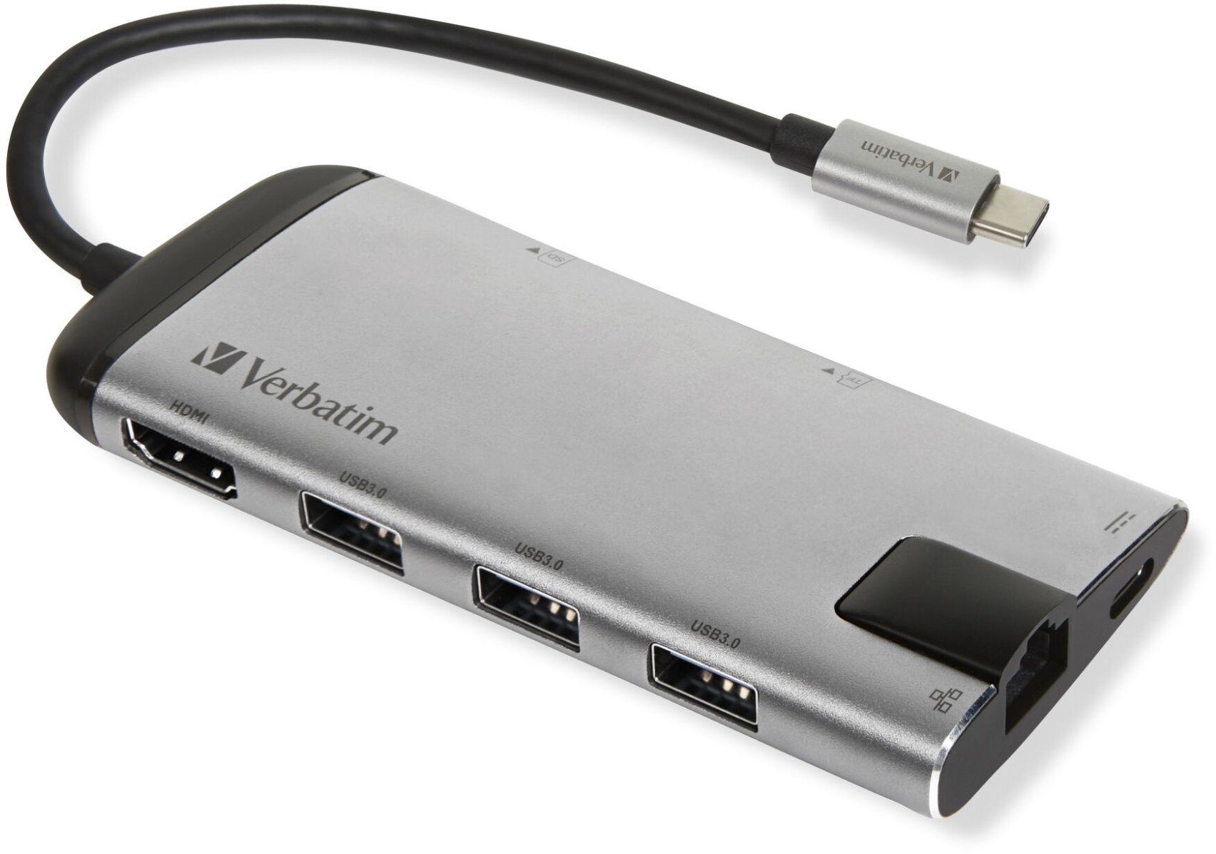 DOCKING STATION VERBATIM MULTIPORT USB-C | 3 x USB HDMI RJ45 SD microSD