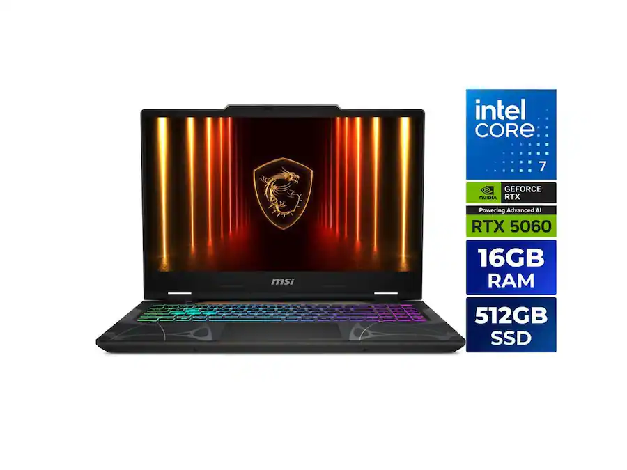 LAPTOP MSI CYBORG 15 i7-14650HX 15.6" FHD 144Hz l 16GB RAM 512GB SSD NVIDIA RTX 5060 8GB