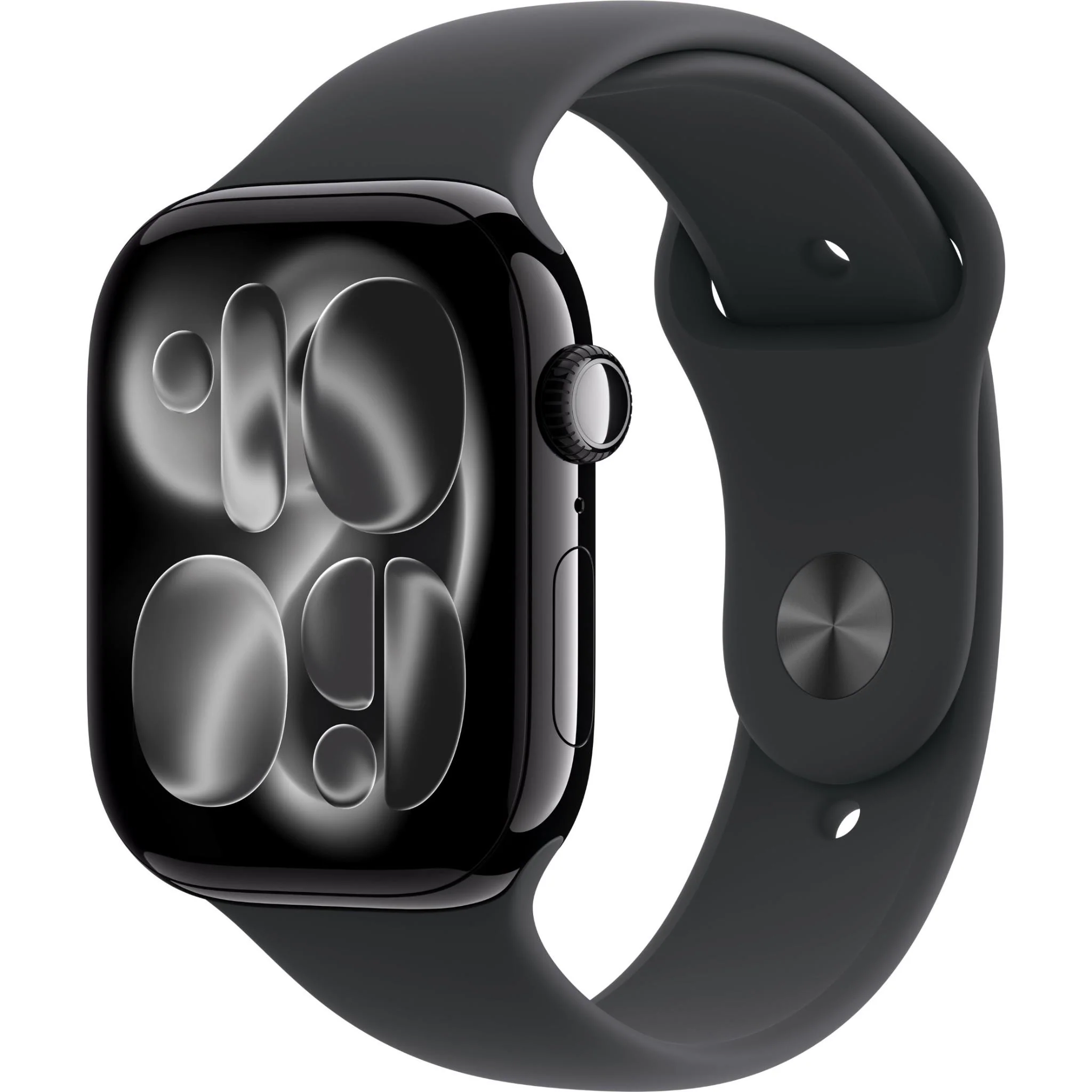 Apple Watch Series 11 GPS 46mm Jet Black Aluminium Case with Black Sport Band, M/L