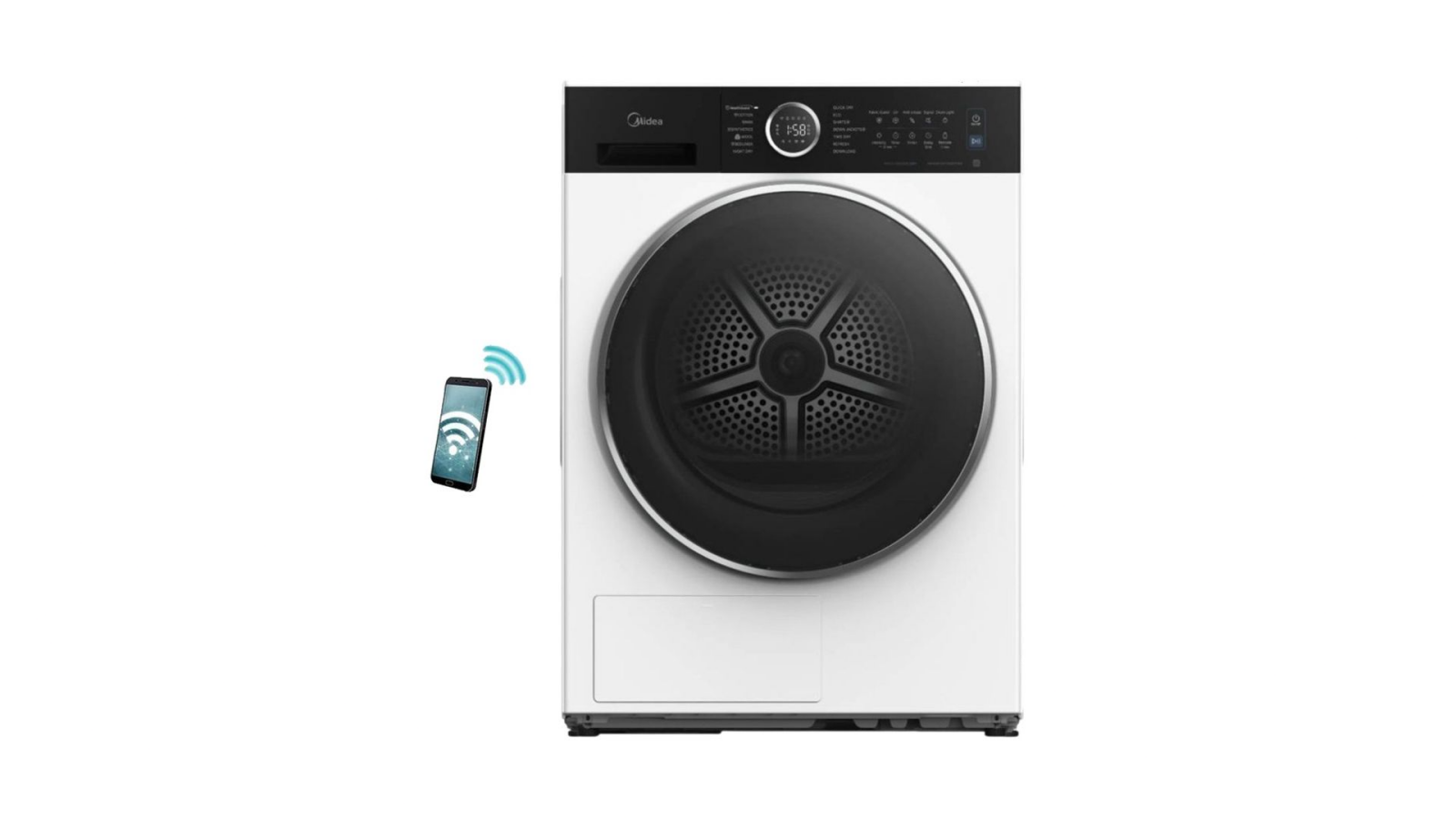 RROBATHARËSE MIDEA MD205H80BW/W-BK 8KG