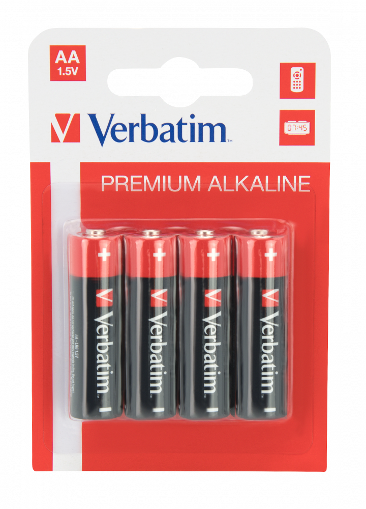 BATERI VERBATIM VBLR06 | PREMIUM ALKALINE LR06 / 4