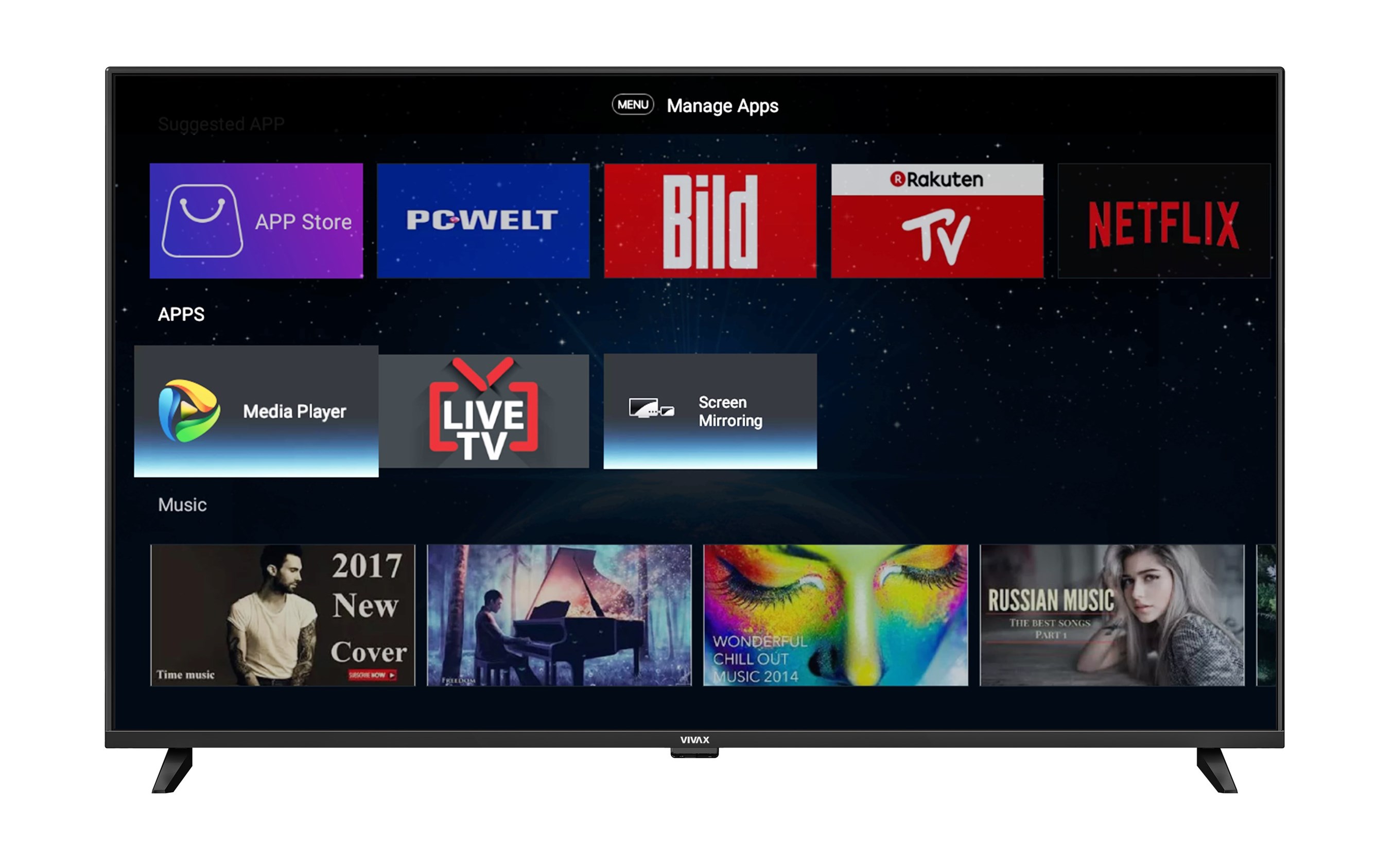 TELEVIZOR VIVAX TV-49S62T2S2SM | 49" LED FULL HD SMART TV ANDROID