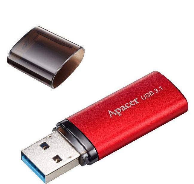 APACER FLASH DRIVE USB 3.1 64GB. AH25b. RED